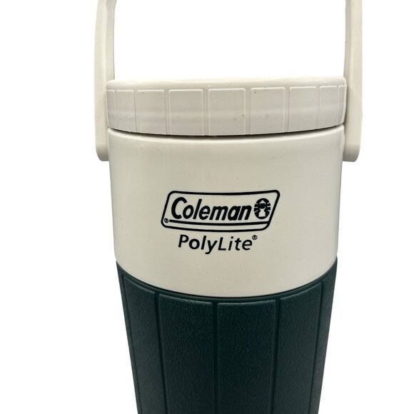 Coleman PolyLite Personal Cooler Jug 1 Gallon White & Green Durable Plastic - Picture 3 of 8